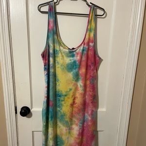Rainbow Tie Dye Dress